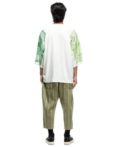 KAPITAL 18.5/-Jersey Bandanna HUGE-T(Botanical) Light Green, T-Shirts