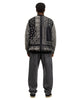 KAPITAL 30/-SWT Knit Bandanna BIG Vest Black, Sweaters
