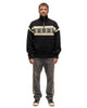 5G Wool SNOW Half ZIP Sweater Black - HAVEN