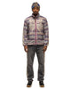 KAPITAL ASHLAND Stripe & BONE Fleece ZIP Blouson Purple, Outerwear