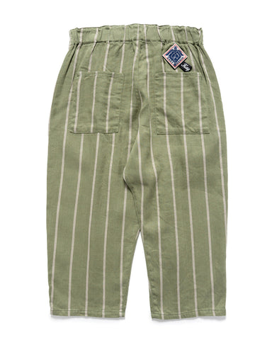 KAPITAL Linen PHILLIES STRIPE EASY-BEACH-GO Pants Khaki, Bottoms