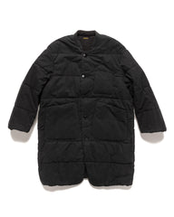 KAPITAL Rip Stop Quilt SAMU Coat Black, Outerwear
