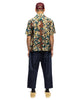 KAPITAL Silk Rayon Cotton-Flower WRANGLE Collar Aloha Brown, Shirts