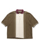 KAPITAL TEQUILA Jacquard Jersey BOX Polo Brown, Shirts