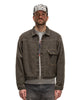 KAPITAL Twill Aging-Wool 1st Jacket Charcoal, Outerwear