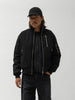 HAVEN Loft Bomber - Loro Piana Storm System® Wool Charcoal, Bomber Jackets
