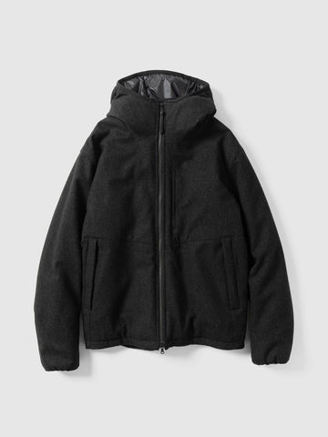 HAVEN Logan Parka - Loro Piana Storm System Wool Charcoal, Jackets