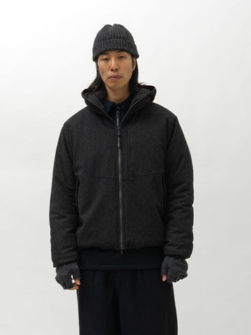 HAVEN Logan Parka - Loro Piana Storm System Wool Charcoal, Jackets