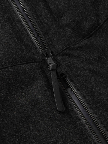 HAVEN Logan Parka - Loro Piana Storm System Wool Charcoal, Jackets