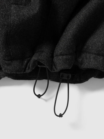 HAVEN Logan Parka - Loro Piana Storm System Wool Charcoal, Jackets