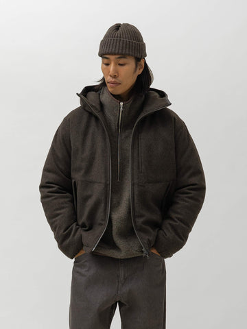 HAVEN Logan Parka - Loro Piana Storm System Wool Earth, Jackets