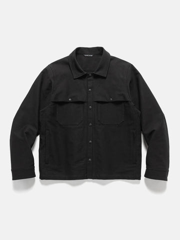 HAVEN Logger Overshirt - Washed Cotton Canvas Black, Shirts