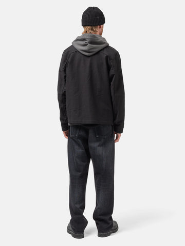 HAVEN Logger Overshirt - Washed Cotton Canvas Black, Shirts