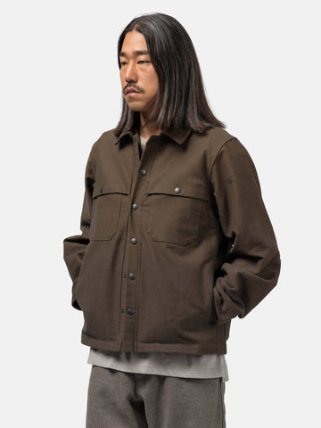 HAVEN Logger Overshirt - Washed Cotton Canvas Earth, Shirts