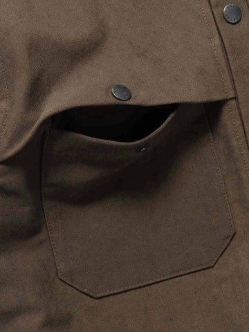 HAVEN Logger Overshirt - Washed Cotton Canvas Earth, Shirts