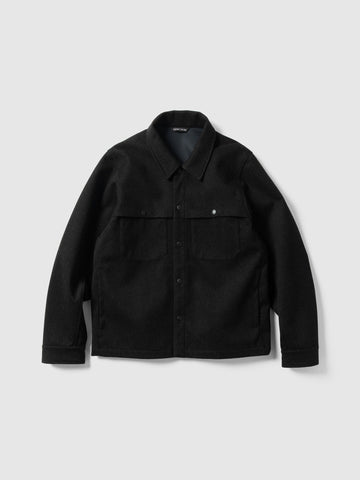 HAVEN Logger Shirt - Loro Piana Storm System® Wool Charcoal, Overshirts