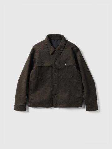 HAVEN Logger Shirt - Loro Piana Storm System® Wool Earth, Overshirts