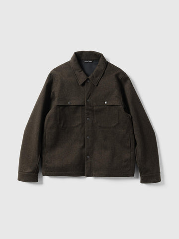 HAVEN Logger Shirt - Loro Piana Storm System® Wool Earth, Overshirts