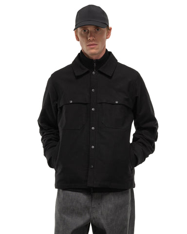 HAVEN Logger Overshirt - Washed Cotton Canvas Black, Shirts