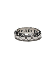 MAPLE Quilted Band Ring Silver 925, Accessories