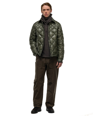 HAVEN / NANGA Skyline Shirt Jacket - Nylon Ripstop / Goose Down Olive, Outerwear