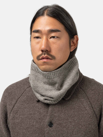 HAVEN Ansell Gaiter - Lambswool Warm Grey, Neck Gaiters