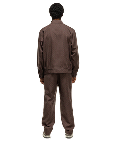 Needles Sport Jacket - Wool Gabardine / Printed Brown / Fine Pattern Brown, Outerwear