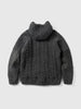 HAVEN Pacific Handknit Hooded Parka - 5 Ply Handknit Wool Charcoal, Cardigans