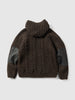 HAVEN Pacific Handknit Hooded Parka - 5 Ply Handknit Wool Earth, Cardigans