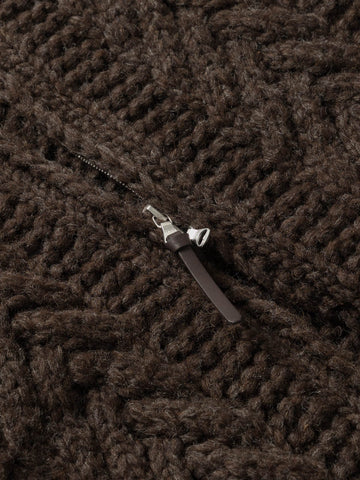 HAVEN Pacific Handknit Hooded Parka - 5 Ply Handknit Wool Earth, Cardigans