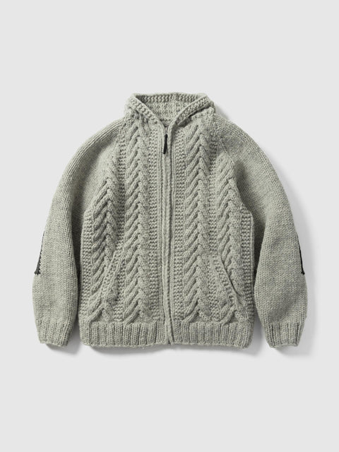 HAVEN Pacific Parka - Handknit Wool Grey, Cardigans