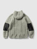 HAVEN Pacific Handknit Hooded Parka - 5 Ply Handknit Wool Grey, Cardigans