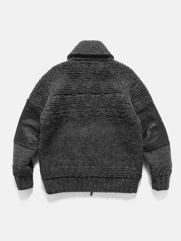 HAVEN-Pacific-Handknit-Cardigan---Wool-Charcoal-5