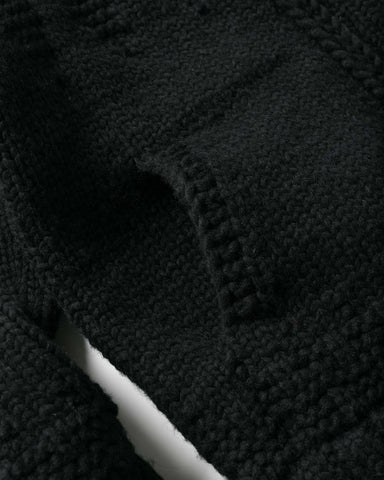 HAVEN Pacific Handknit Cardigan - Wool Black, Knits