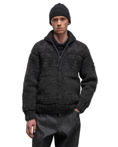 HAVEN Pacific Handknit Cardigan - Wool Charcoal, Knits