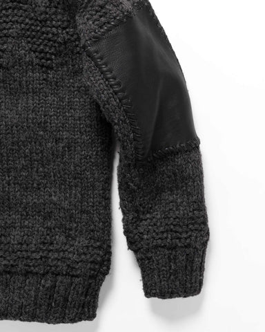 HAVEN Pacific Handknit Cardigan - Wool Charcoal, Knits