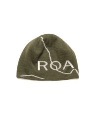 ROA Beanie Logo Dark Green, Headwear