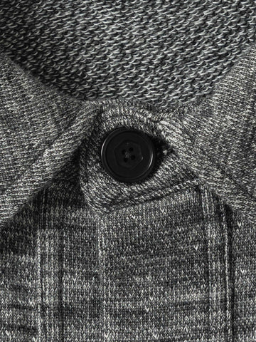 HAVEN Roam Cardigan - Fog Wool Cotton Terry Charcoal, Cardigans