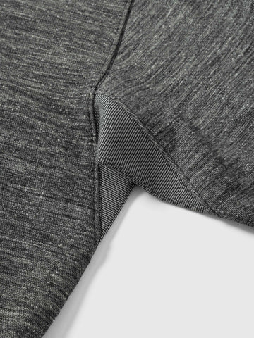 HAVEN Roam Cardigan - Fog Wool Cotton Terry Charcoal, Cardigans