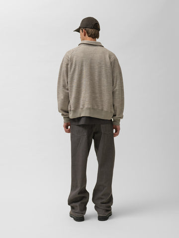 HAVEN Roam Cardigan - Fog Wool Cotton Terry Taupe, Cardigans