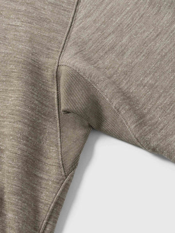 HAVEN Roam Cardigan - Fog Wool Cotton Terry Taupe, Cardigans