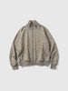 HAVEN Roam Full Zip - Fog Wool Cotton Terry Taupe, Sweatshirts
