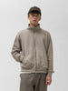HAVEN Roam Full Zip - Fog Wool Cotton Terry Taupe, Sweatshirts