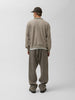 HAVEN Roam Full Zip - Fog Wool Cotton Terry Taupe, Sweatshirts