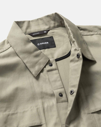 HAVEN Recon Jacket - Organic Cotton Linen Gabardine Drab, Jackets