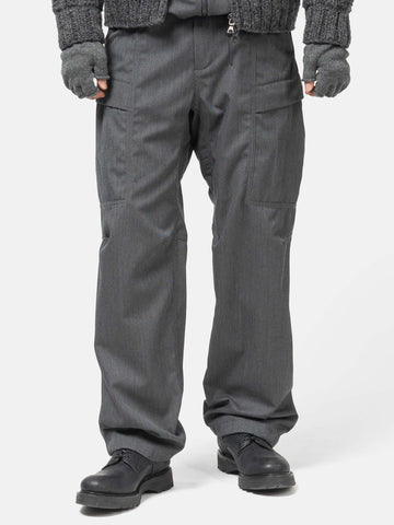 HAVEN Recon Pant - Super 100 Wool Gabardine Charcoal, Pants