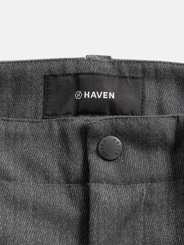 HAVEN Recon Pant - Super 100 Wool Gabardine Charcoal, Pants