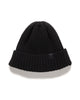 HAVEN Ribbed Beanie - Lambswool Black, Headwear