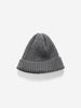HAVEN Ribbed Beanie - Lambswool Charcoal, Beanies