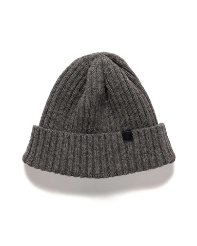 HAVEN Ribbed Beanie - Lambswool Heather Grey, Headwear